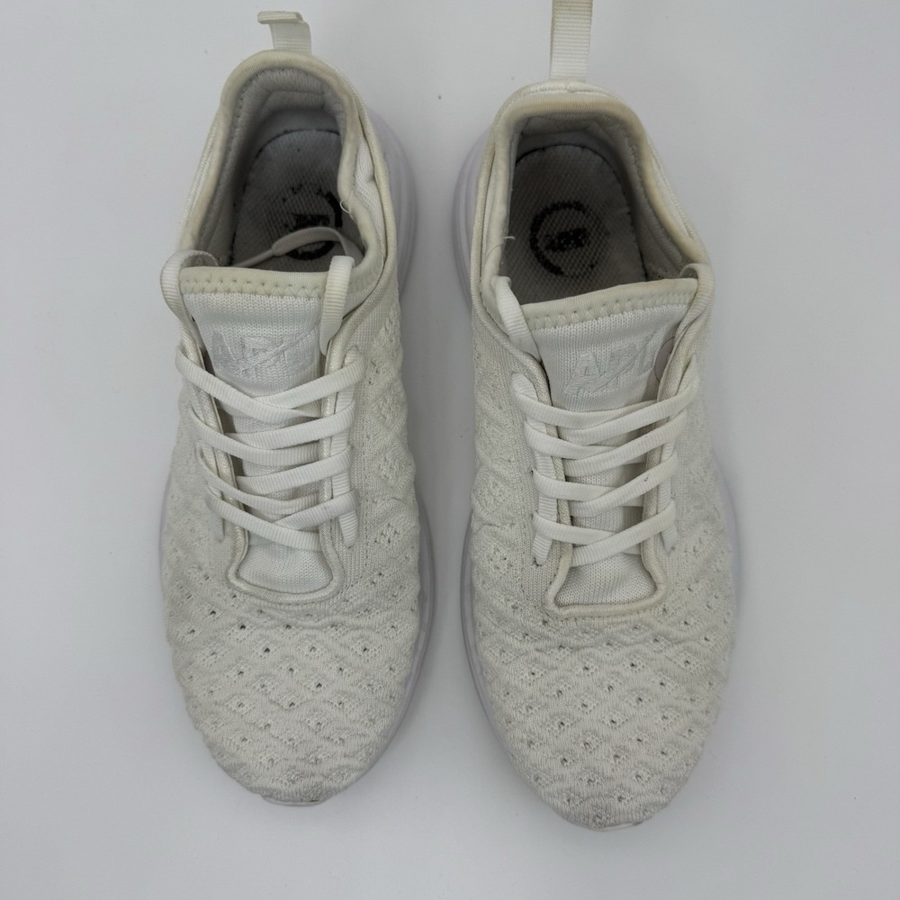 APL Unisex 3D StretchTechloom Phantom Sneaker White Cream US size Women 8.5 Men7 - Picture 2 of 11